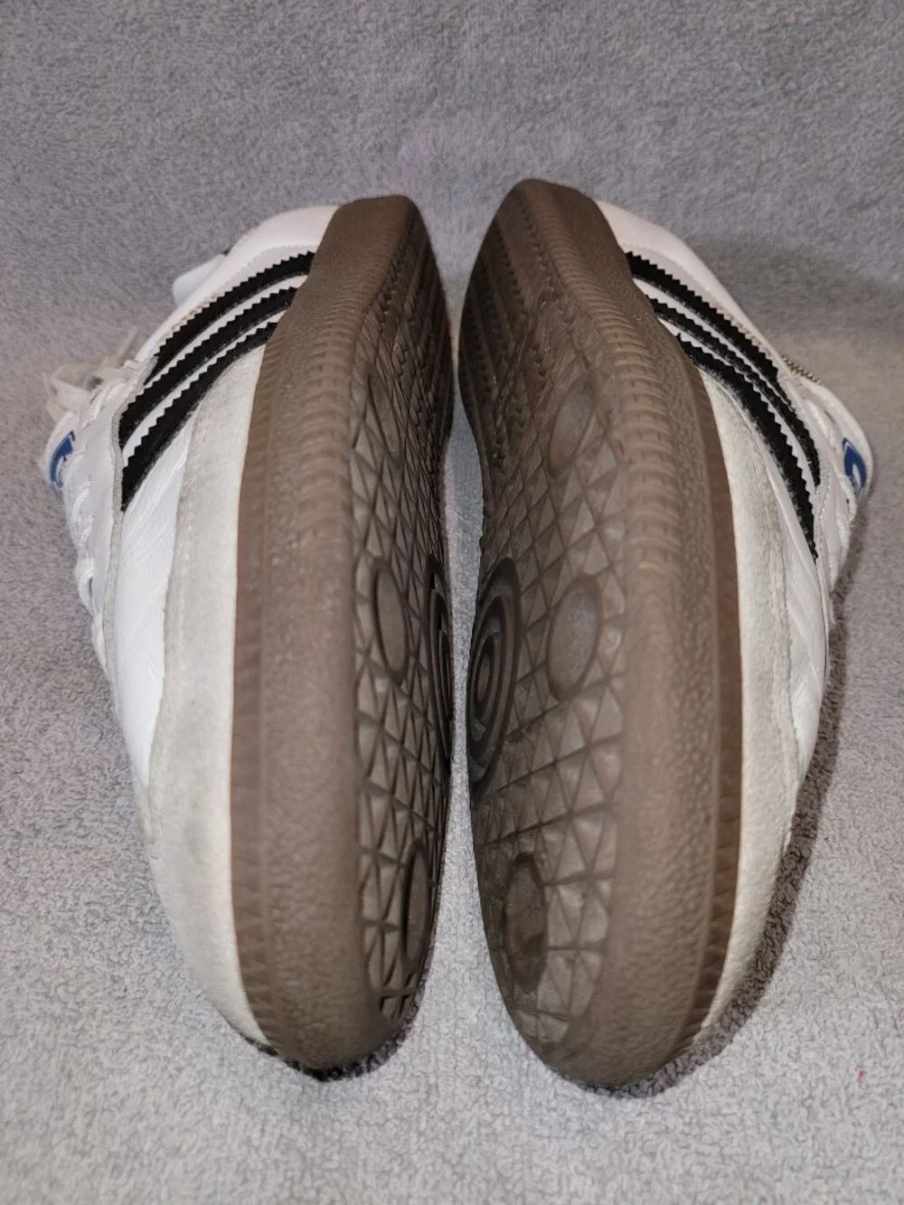 Adidas Samba OG Big Kid's Size 7 White Black Brown Gum Sneakers (#1881)